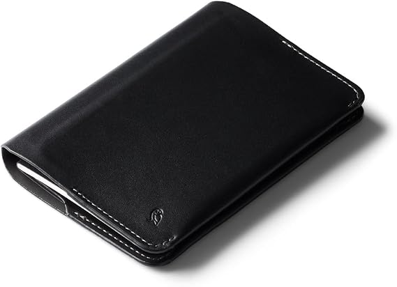 Bellroy Notebook Cover, Leather A6 Folio - Black | Leather folio that holds an A6 notebook for notes on the go