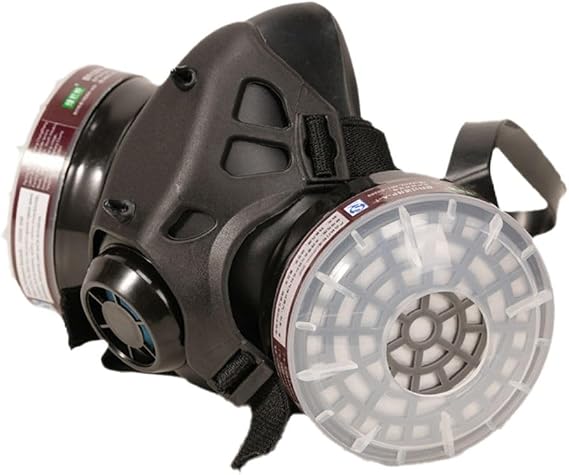 izerhfd Gas Mask, Mouth Only, Cosplay, Airsoft, Military, Double Filter, Breathing Control, Cyberpunk