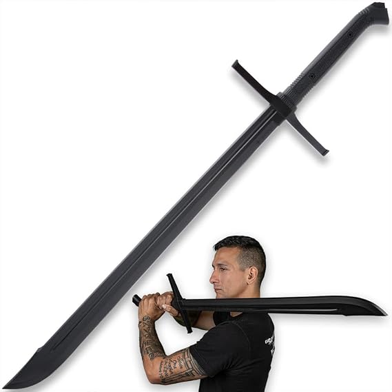 Honshu Boshin Training Grosse Messer Sword | Made of Polypropylene | Textured Hilt & Handle | for Practicing Sword Skills | Safe and Effective | 42 1/8" Overall | 30 3/4" Blade |