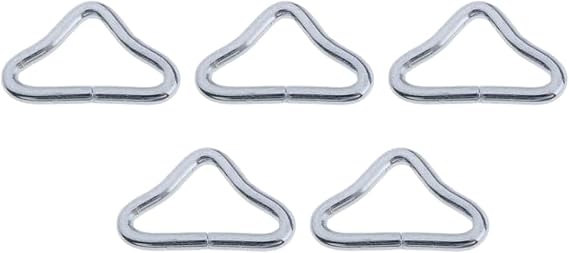 5Pcs High Strength V Rings for Trampoline Replacement Repair Trampoline Triangle Buckle Triangle Rings Buckle V Rings