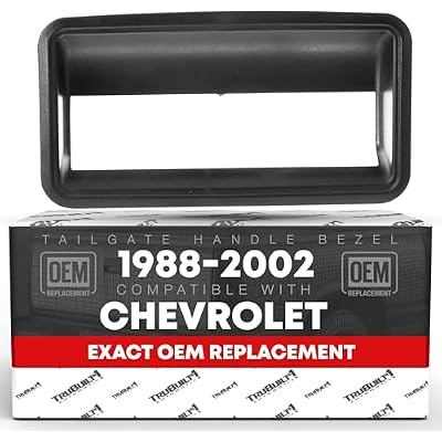 T1A Tailgate Bezel - Compatible with 1988-1999 Chevrolet C1500, K1500, C2500, C3500, K2500, K3500, 91-02; 88-99 GMC C1500, K1500, C2500, C3500, K2500, K3500 - Textured Black - OEM 15991786