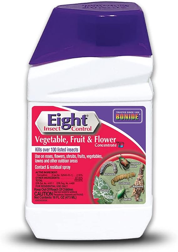 Bonide Eight Insect Control, Vegetable, Fruit & Flower 16 oz Concentrate