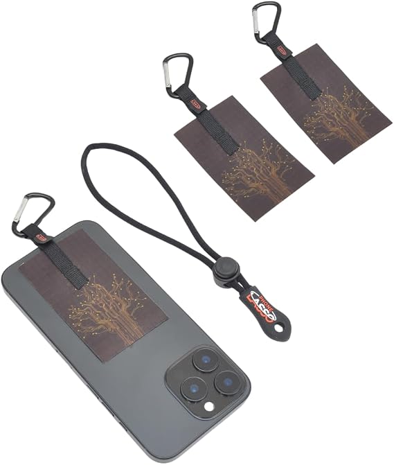 Phone Lasso Universal Phone Tether, Circuit Tree Design, Neck and Wrist Strap Lanyard for Smartphones, 2-Pack