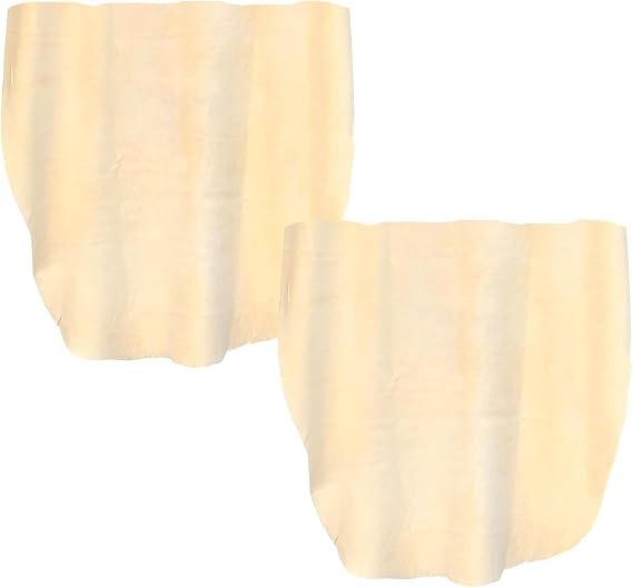 Premium Grade Natural Chamois Leather 2 Pack 40X50CM Car Drying Chamois Cloths Perfect for drying off the whole car, glass, mirrors polishing