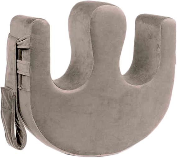 ERRULAN Elderly Turning Pillow, Detachable Turning Device for Caregivers Roll Over Assistance, Multifunctional Anti-Decubitus Nursing Products with HandlesFixing StrapKhaki