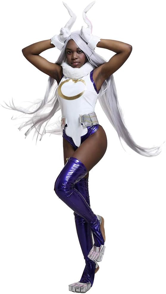 miccostumes Women's Anime Rabbit Hero Cosplay Costume Bodysuit