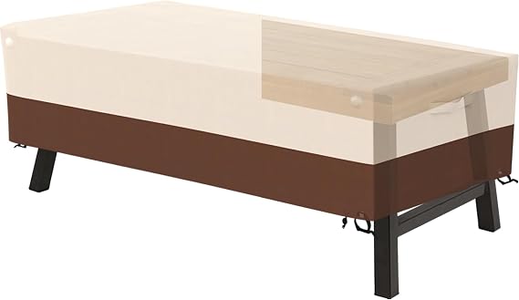 Tuyeho 48x28 Heavy Duty 900D Outdoor Patio Furniture Table Cover Waterproof