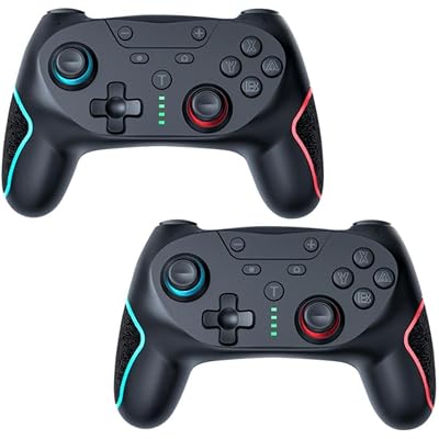 互換品 2個セット Nintendo Switch コントローラー プロコン ワイヤレス 無線 連射 ジャイロ 振動 軽量 Lite対応