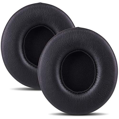OANM studio Replacement Ear Pads, Compatible with Beats Solo 2 & 3 Wireless, Soft Protein Leather, Memory Foam, Noise Isolation, Black