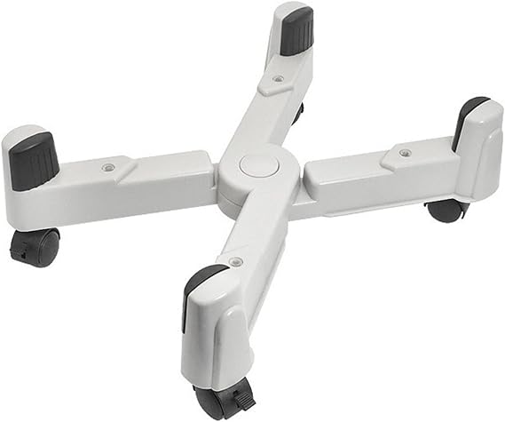 CPU Stand PC Tower Stand, Adjustable CPU Stand with 5 Rolling Castor Wheels, X-Type Mobile CPU Holder for Under Desk, Adjustable Width up to 9.8 inches PC Tower Stand, ZHONGXIAOFEI2023