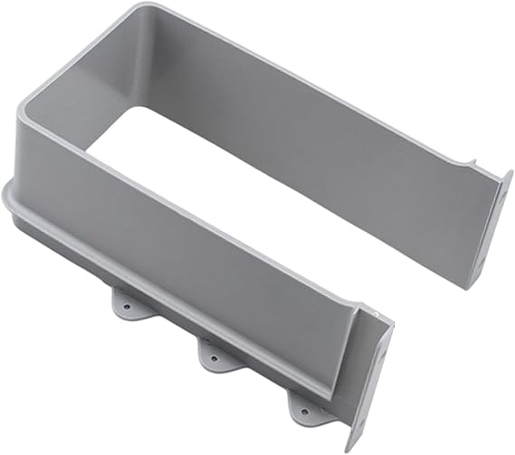 U Shape Basin Drain Pipe Cover, Bottom Cutout for Kitchen Use, Height 8.88 cm