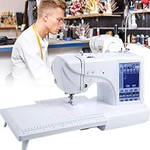 Automatic Sewing Machine Electric Embroidery Machine 158 Built-in Designs with 4" x 9.2" Embroidery Area and LCD Touch Screen, 210 Built-in Letters and 30 Pattern Borders, Sewing Made Easy