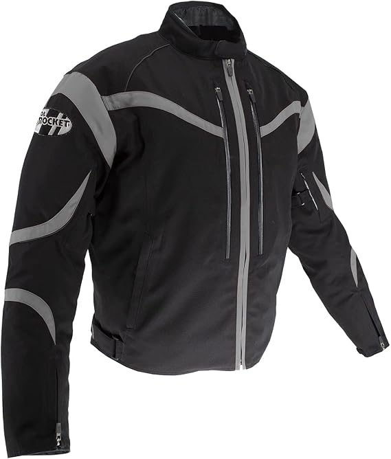 Joe Rocket Crossfire Waterproof Motorcycle Jacket, CE Armor, Cordura Shell, Insulated Liner, Reflective