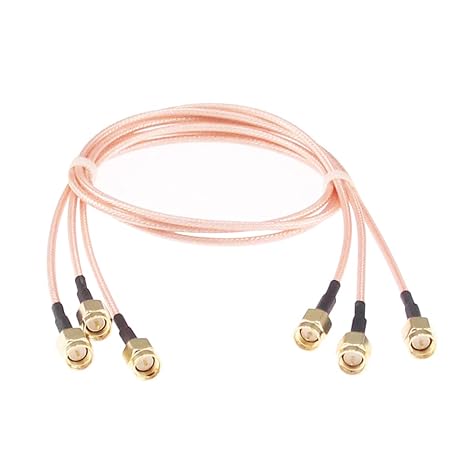 3pcs RF coaxial Coax SMA Male to SMA Male Antenna Extender Cable Adapter Jumper RG316 20in 50cm Cable(F01-3)