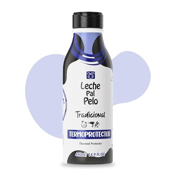 Leche Pal Pelo Traditional - Thermal Protector Cream - Heat Protection with Soy, Aloe Vera, Wheat Proteins - 14.9 oz