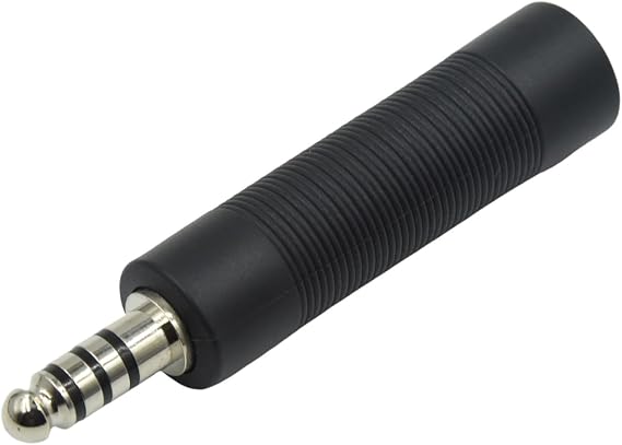 WODASEN U174 Military to Civilian Headset Adapter U-174 NATO to Commercial Wiring Helicopter Converter 7.0 mm Plug Transition Connector for Peltor Comtac MSA Sordin Headphone