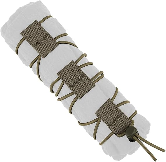 Elastic Fastener Strap for Tactical Flag,Fixed Elastic Cord,Molle Webbing Loop Cord Lock