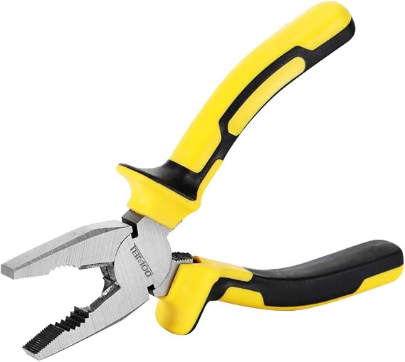DOWELL Lineman's Pliers, Wire Cutter Heavy Duty, 6 Inch