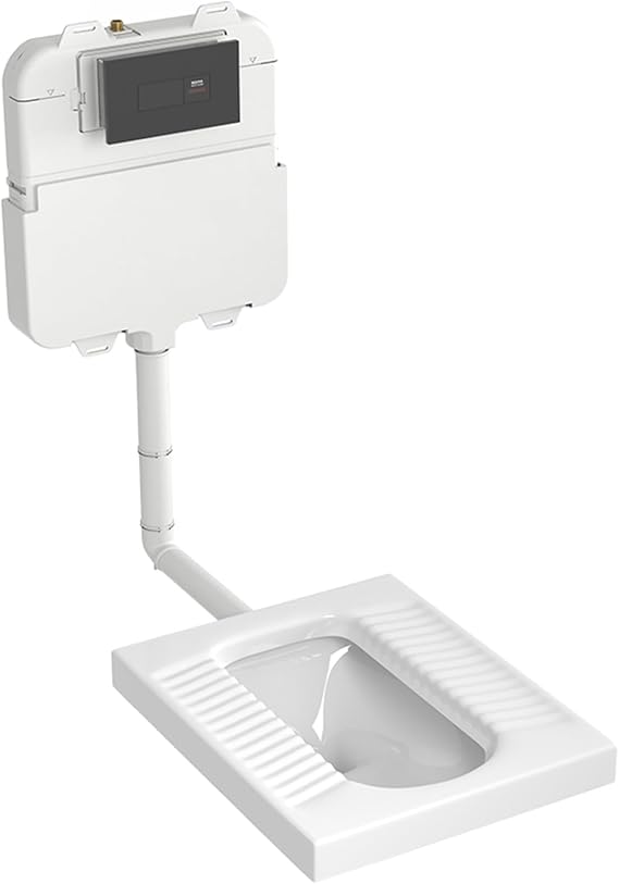 Household Embedded Hidden Induction Wall-Mounted Water Tank Concealed Squat Toilet Squat Toilet Squat Pit Type Ceramic Squat Toilet
