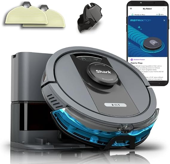 Shark Matri 2-in-1 Robot Vacuum & Mop with Self-Emptying Bagless 30 Day Capacity Base