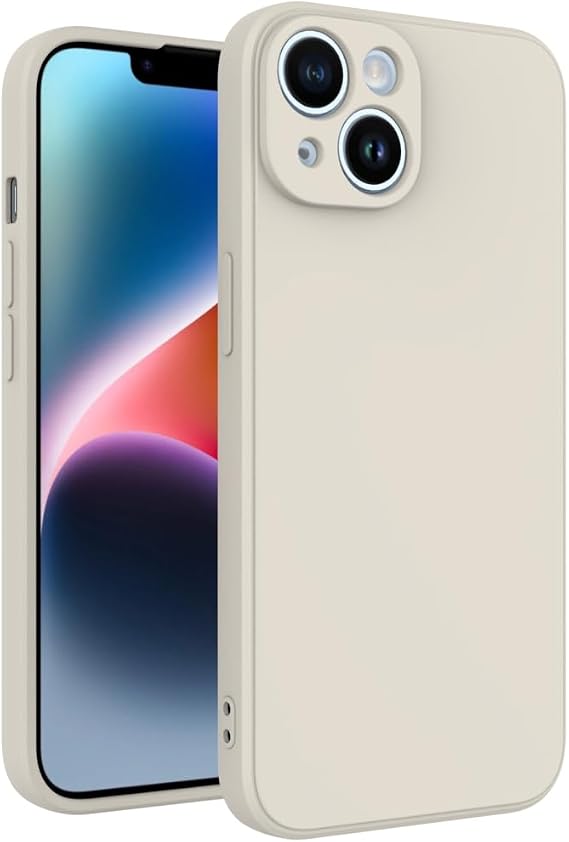 for iPhone 15 Case White, Scratch Resistant with Soft Touch, Slim Thin Phone Cover for iPhone 15 6.1 inch