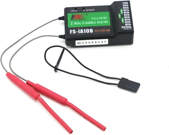 FLYSKY FS-iA10B Receiver 10CH 2.4G for FS-i6 FS-i6X FS-i6S RC Transmitter | 10 Channels 2.4GHz AFHDS 2A | PWM/PPM/i-Bus output
