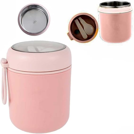 stainless steel keep food warm for kids,kids lunch containers,hot food flask for kids,insulated container,530ml 710ml insulated food flask-Pink||530ml