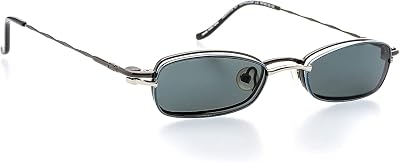 Optical Eyewear with Magnetic Clip-On Sunglass - Oval Shape, Metal Full Rim Frame