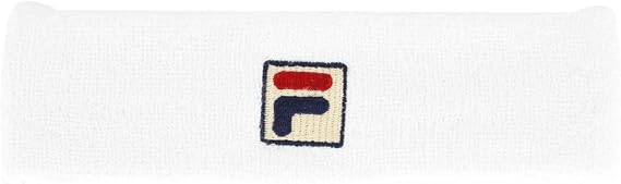 Fila Embroidered Logo Headband-White