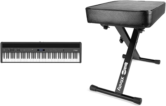 ROLAND Digital Pianos FP-60X & RockJam KB100 Keyboard Bench