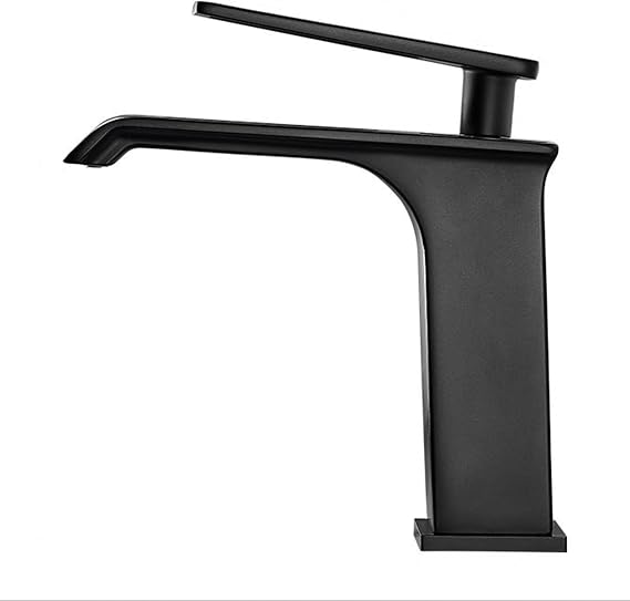 Waterfall Bathroom Faucet Sink Mixer Basin Taps Basin Mixer Waterfall Taps 1 Hole Brass Waterfall Basin Sink Mixer Tap Basin Taps Mixers Waterfall, Black Chaser of Light