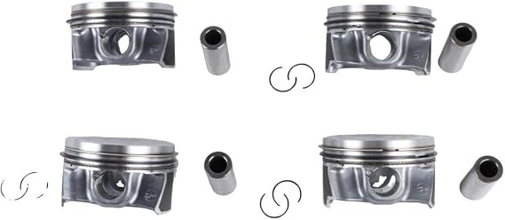 4pc Engine Pistons Rings Set 06J 198 151 B N 905 583 01 Φ21mm Compatible With 2.0L CDL Engine Replacement Parts Compatible with Select Compact Vehicles