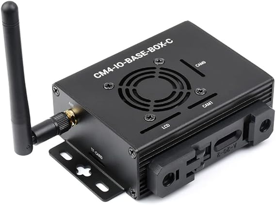 CM4-IO-BASE-C Mini Base Board Mini-Computer with Metal Case Advanced Version for Raspberry Pi Compute Module 4 (CM4)