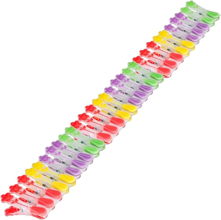 New-Max Elite Papatya Desenli Silikon Mandal, Şeffaf, 30 Adet