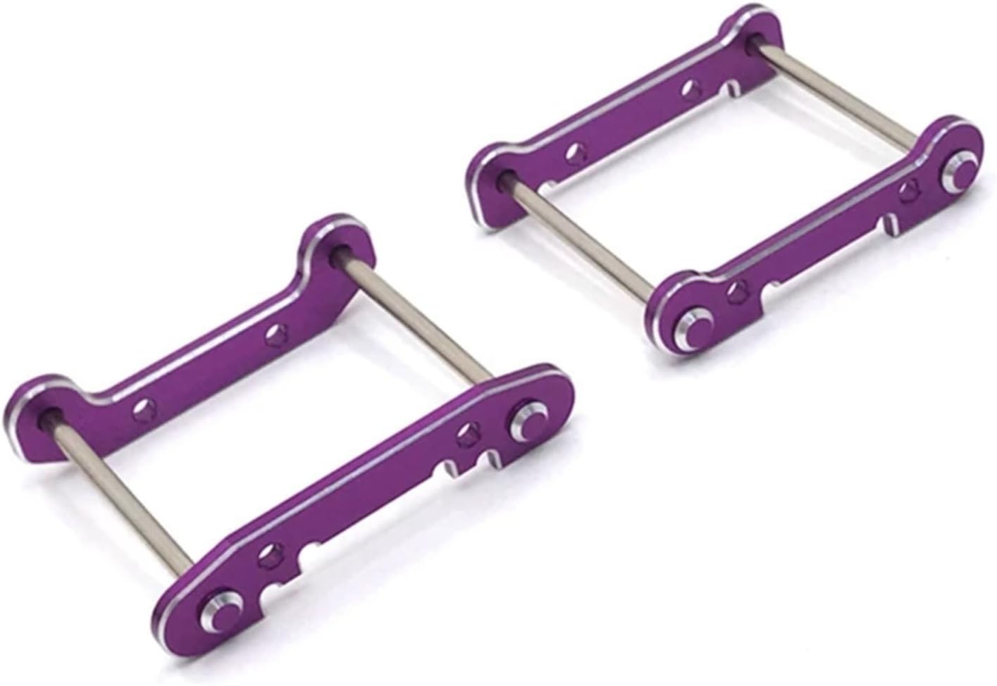 RC Car Upgrade Parts for Wltoys 114 144001 144002 144010 112 124016 124017 124018 124019 RC Car Metal Front and Rear Arm Mounts with Pin Modified PartsPurple