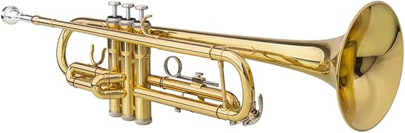 Standard Trumpet Set,Nickelplated Drop B Adjustable Trumpet Gloves Set for Beginners or Advanced Students (Golden)