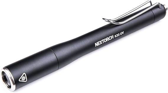 NEXTORCH K33 UV Pen Light, 365nm Black Light, 1300mW, Rechargeable