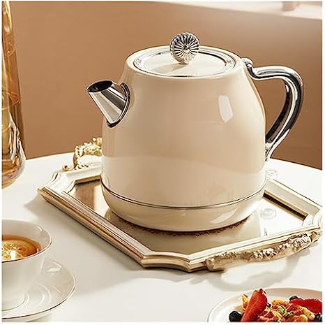 Electric Kettle for Boiling Water, Automatic Shut-Off, High-Efficiency Kitchen Appliance, Creamy White Finish, Fast Boil, Safe & Stylish, Perfect for Home Use