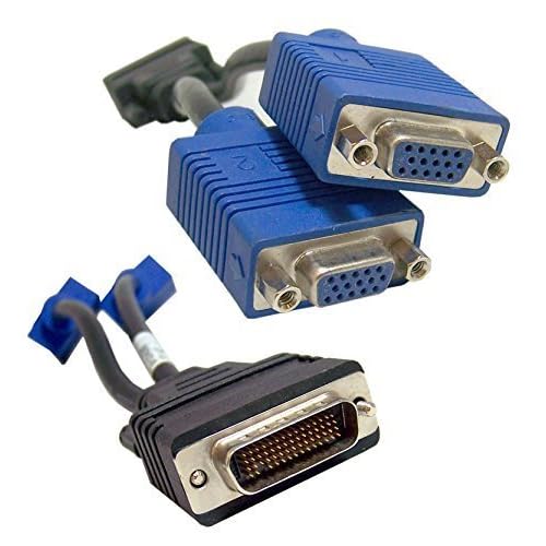 DMS-59 to 2xVGA Y-Splitter Cable 59-pin Male to Dual Vga15-pin Female Adapter Connector Cable