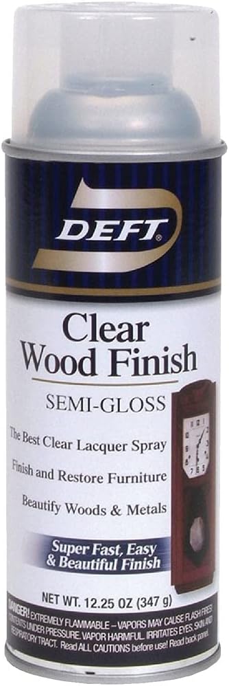 12.25 Oz Clear Wood Finish Semi-Gloss [Set of 6]