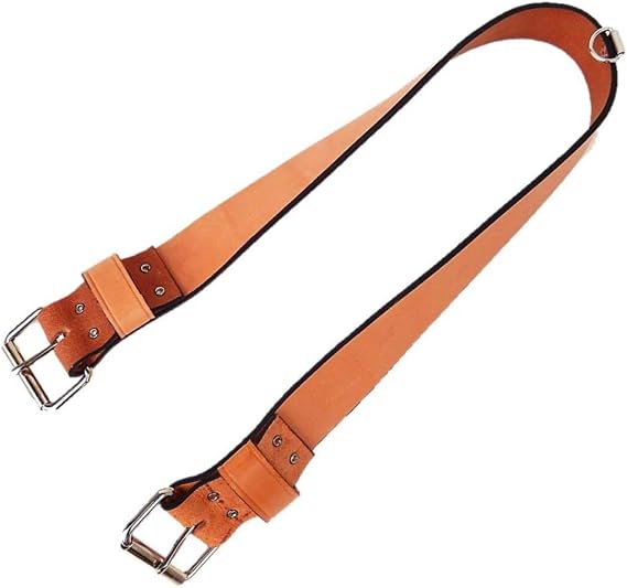 Leather Rear Cinch Strap with Roller Buckles