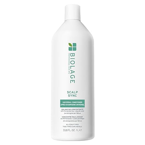 Biolage Scalp Sync Universal Conditioner - Nourishing & Hydrating for All Scalp Types, Lightweight Moisturizing & Conditioning, Fermented Tea Blend & Glycolic Acid, Vegan & Paraben-Free