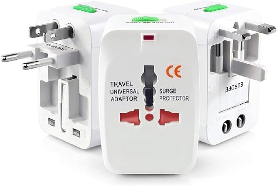 Tarix Universal Çoklu Priz Çevirici Dönüştürücü Seyahat Adaptörü, 150+ Ülke (AL-IN-ONE)