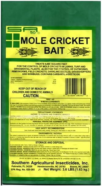Southern Ag mole Cricket Bait 5 Percent Carbaryl 3.6 Pound Bag