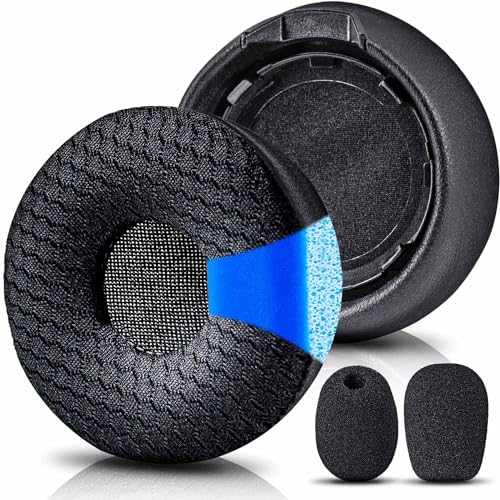 Engage 75 Earpads - Compatible with Engage 7565 Headset I Cooling Gel Mesh Replacement Ear Cushions with Microphone Foam - NOT FIT Engage Convertible and Engage Mono Version Model