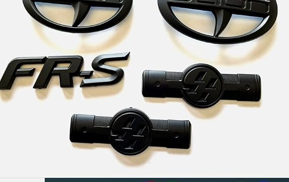 Set Black Out Car Emblem Exterior Front RearS IDE Badges for GT86 Scion FR-S 2012-2016 SC-S5MB (Matte Black)