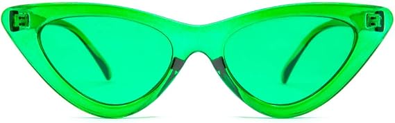 GloFX Green Color Therapy Glasses - Cat Eye Sunglasses - Chromotherapy Migraine Chronic Pain - Green Light Therapy Fashion Glasses