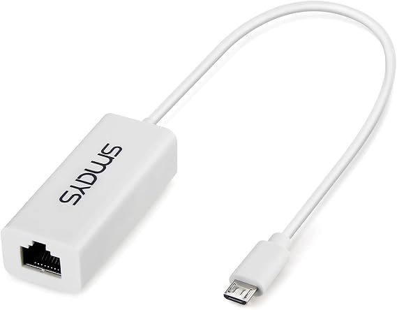 OTG Micro USB to Rj45 Ethernet Adapter for Echo Show 2, Raspberry Pi Zero | Android - a LAN Connection