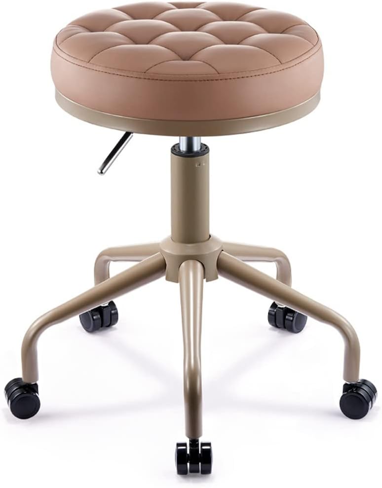 Stool, Chair, Roller Stool, Swivel Stool, Beauty Stool, Adjustable Swivel Stool on Wheels, Robust Hydraulic Stool with SGS Certified Hydraulic Bar for Salon, Massage, Ba (E) The New