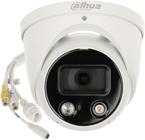 Dahua DH-IPC-HDW3849H-AS-PV-S4 WizSense Series, 8MP Smart Dual Illumination IP Eyeball CCTV Camera, 2.8mm Fixed Lens, IR 30M, IP67